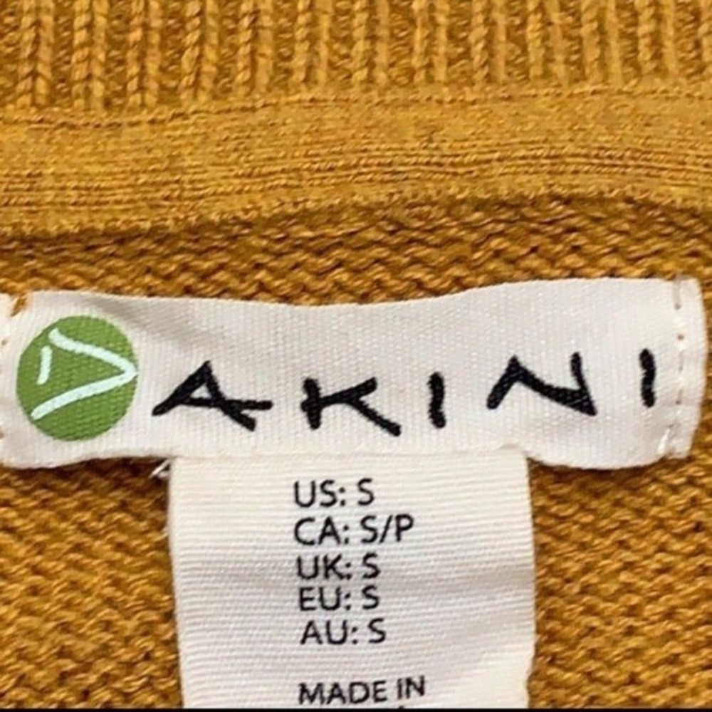 Akini Sweater size Small S yellow - Picture 5 of 5